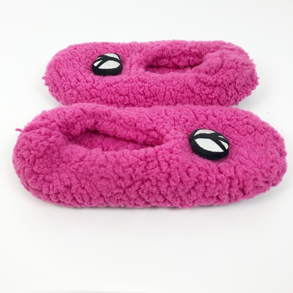 Abound Womens Slipper Sock M/L Hot Pink Peace Round Toe Slip-On NWOT - Picture 6 of 7